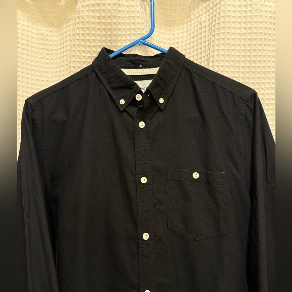 Norse Projects Black Button-Down Shirt with Chest Pocket - Picture 3 of 9